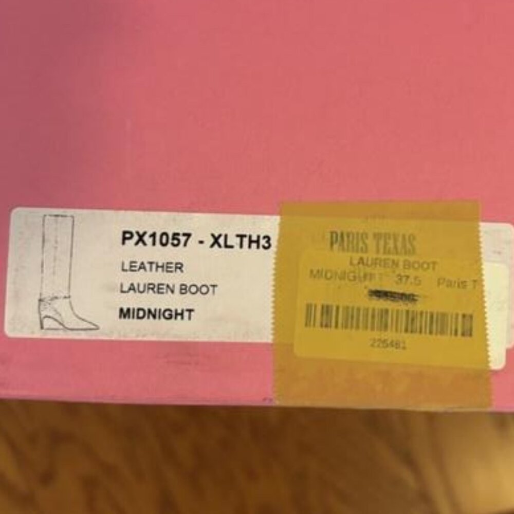 Paris Texas Leather Lauren Boot Midnight Size 37.5 - New with Box - Picture 4 of 7